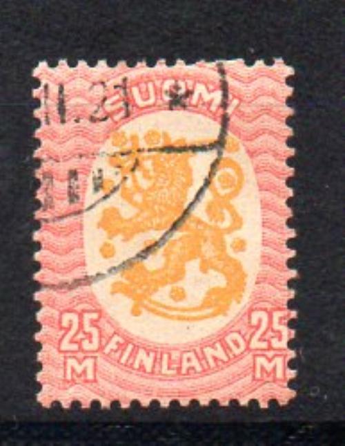 芬兰 年份 1928/29 米歇尔编号 133 (o)